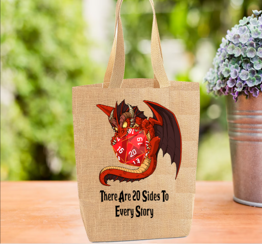 Dungeons & Dragons Tote Bag, Dragon Tote Bag, D and D Bag
